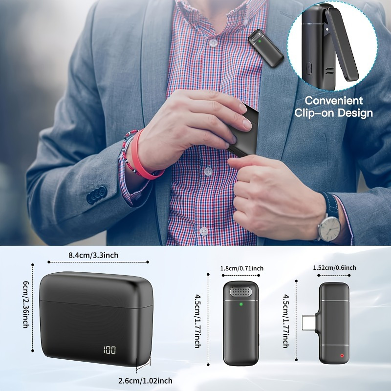 Wireless Lavalier Microphone w - Phone Cases recension och pris